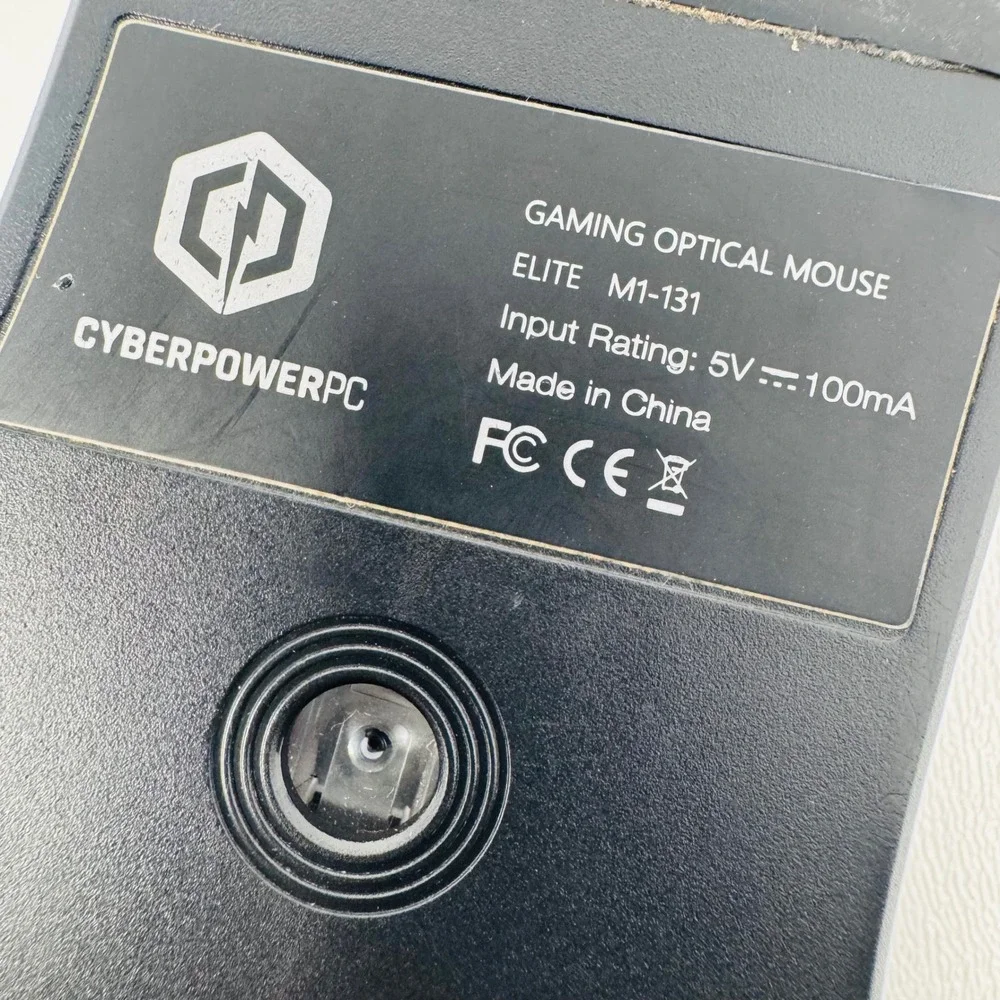 CyberPowerPC Elite M1-131 Gaming Optical Mouse Wired USB Black 7‎ Buttons